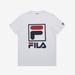 Fila Double Logo - Miesten Poolopaita - Valkoinen | FI-97016